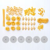 WEBBER rasp en 6 pastamakers SM17 - maak zelf verse authentieke pasta