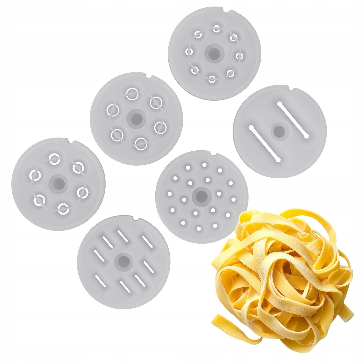 WEBBER rasp en 6 pastamakers SM17 - maak zelf verse authentieke pasta
