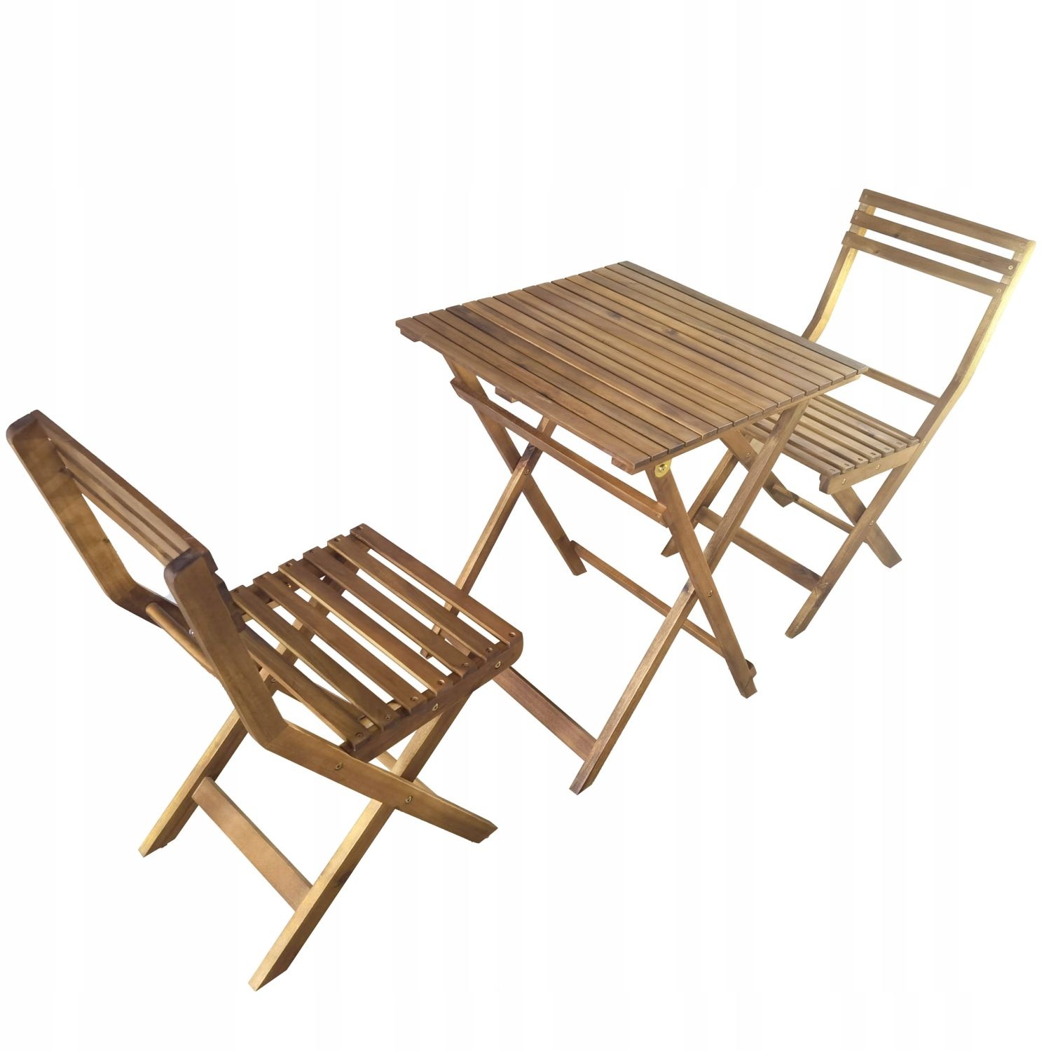 GARDENSELECT Houten Tuinmeubelset - Inklapbaar en Weerbestendig