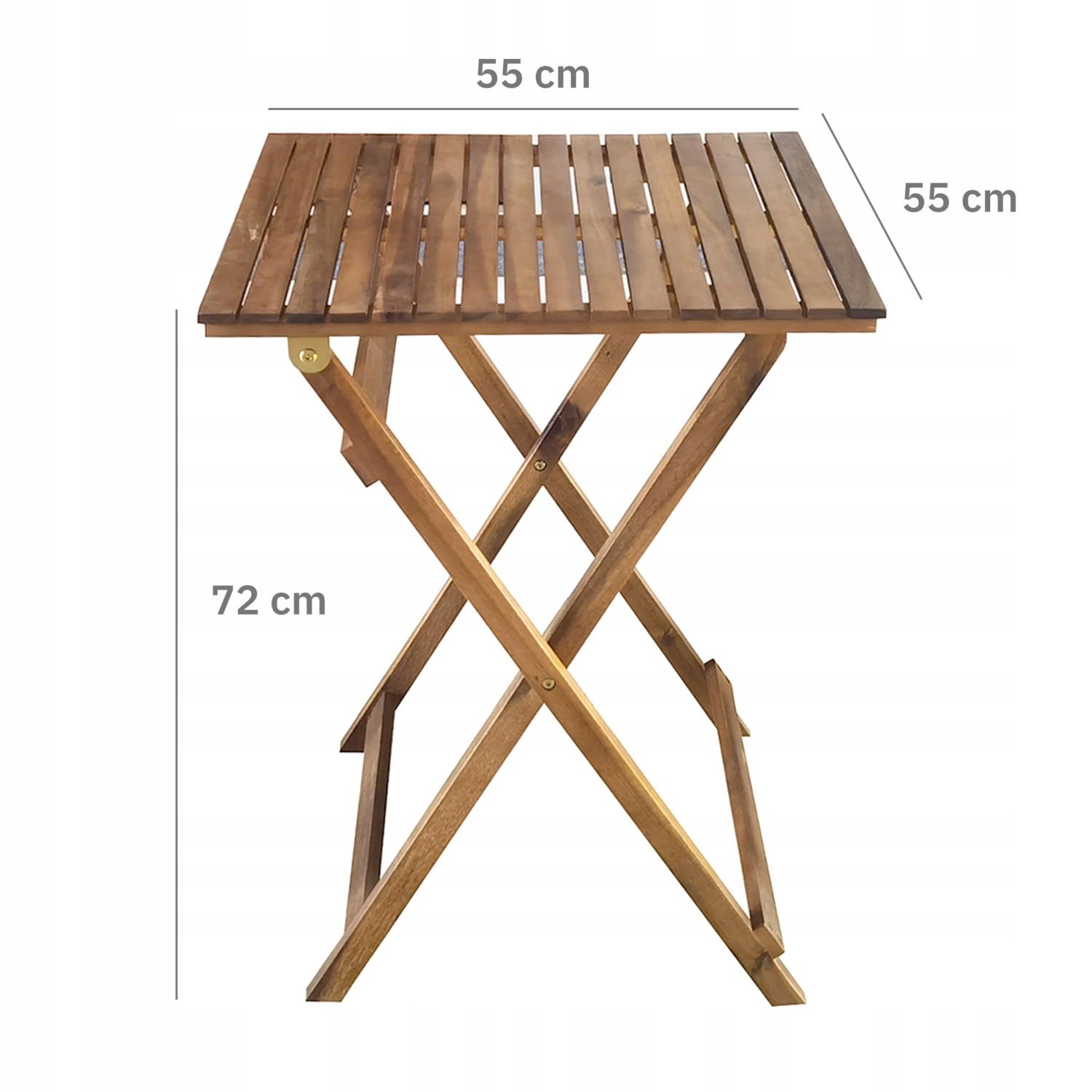 GARDENSELECT Houten Tuinmeubelset - Inklapbaar en Weerbestendig