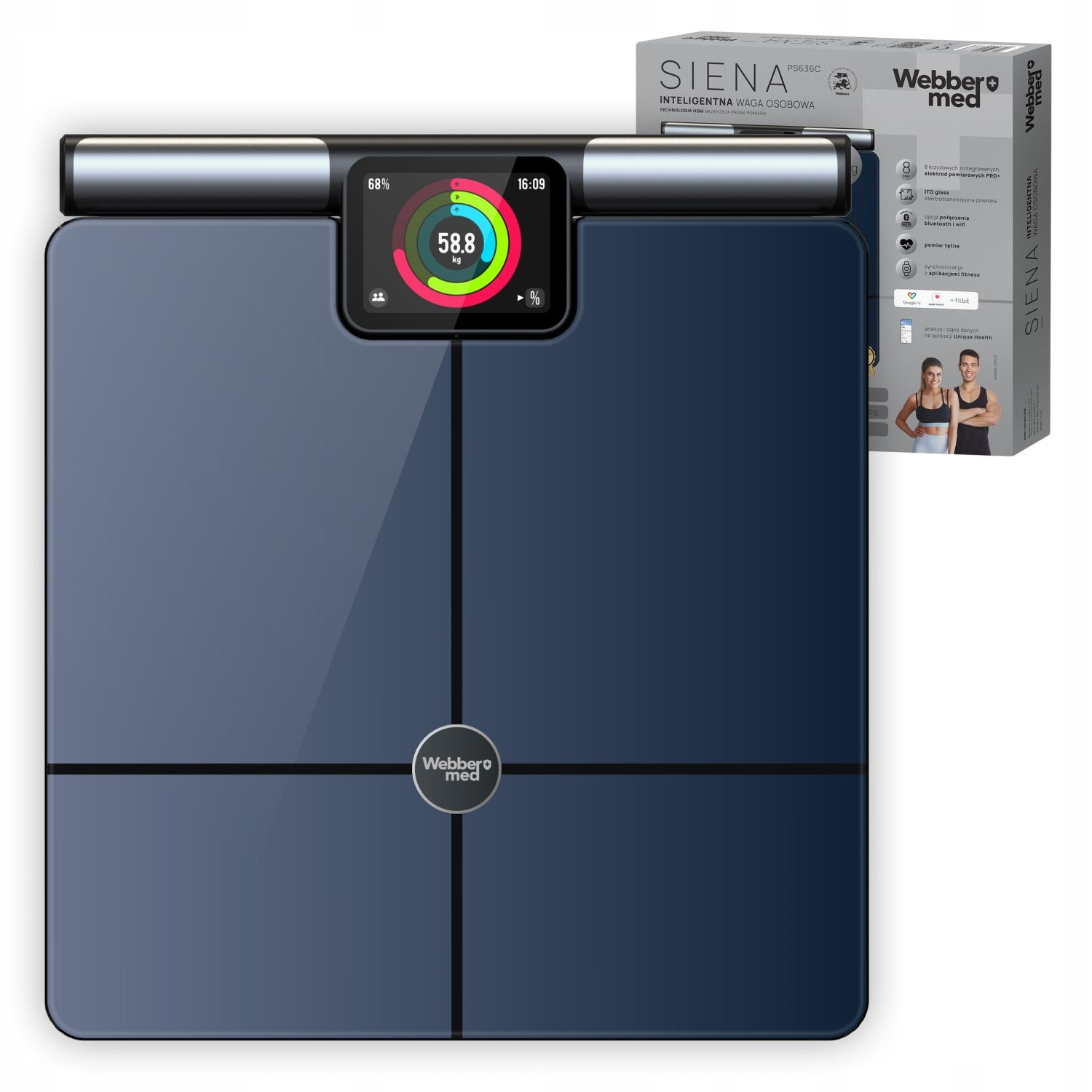 Webber Med Badkamerweegschaal SIENA PS636C - Complete lichaamsanalyse