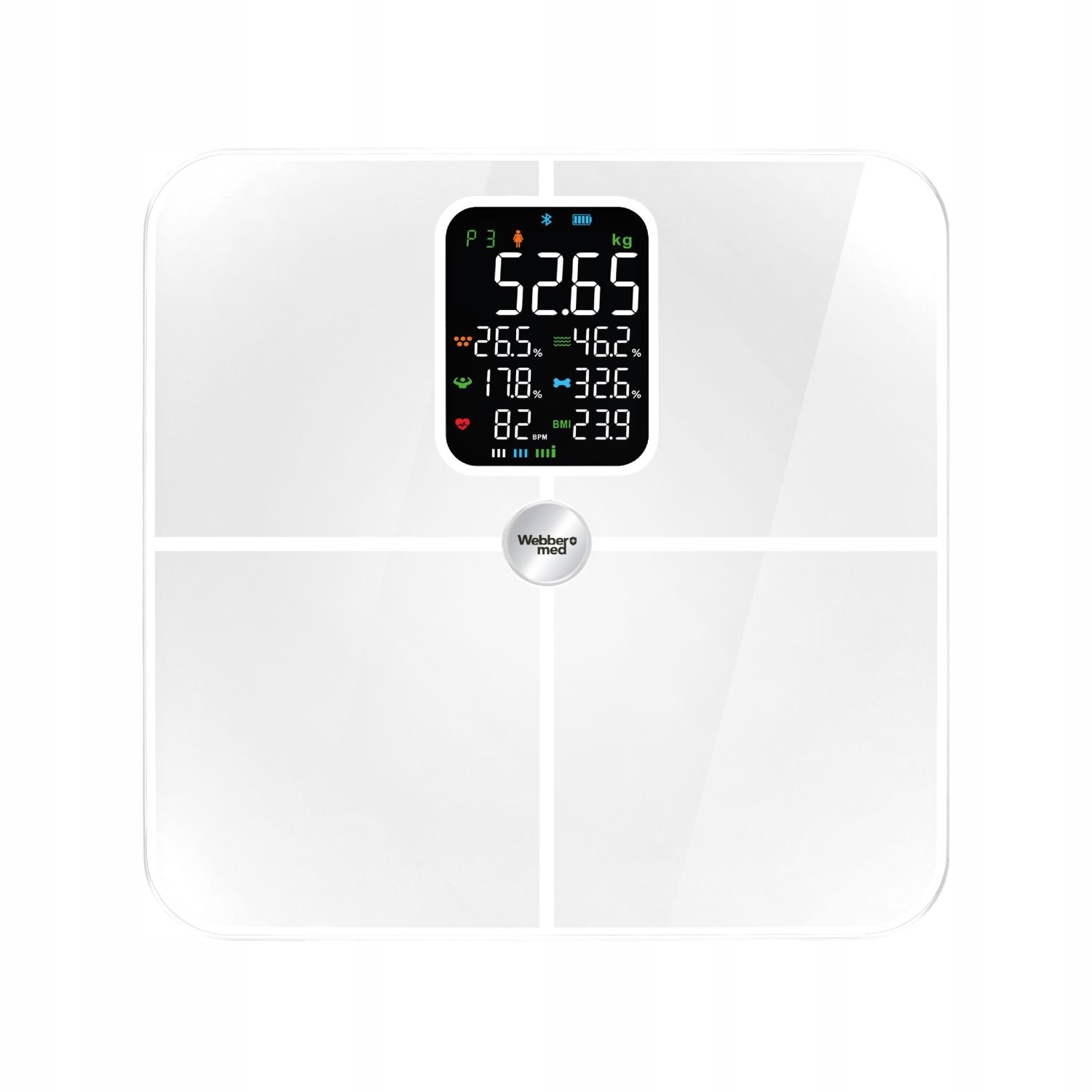 Webber Med Analytische Badkamerweegschaal IF1321B - 16 Parameters