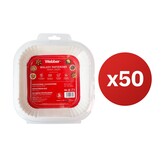 Webber Papieren Airfryer Bakjes 16x16 cm - Geen vette afwas meer