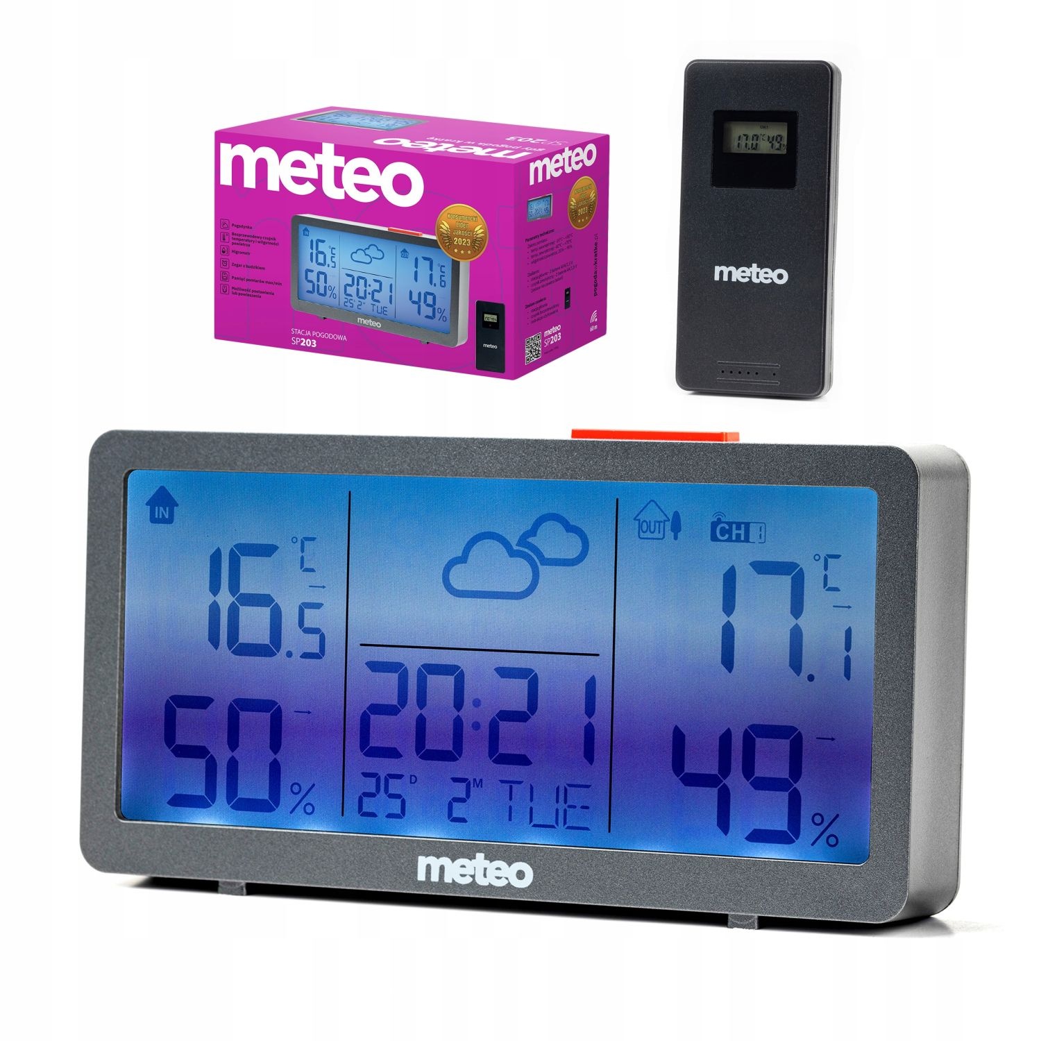 METEO Weerstation SP203 - Nauwkeurige voorspelling en vochtigheidsmeting