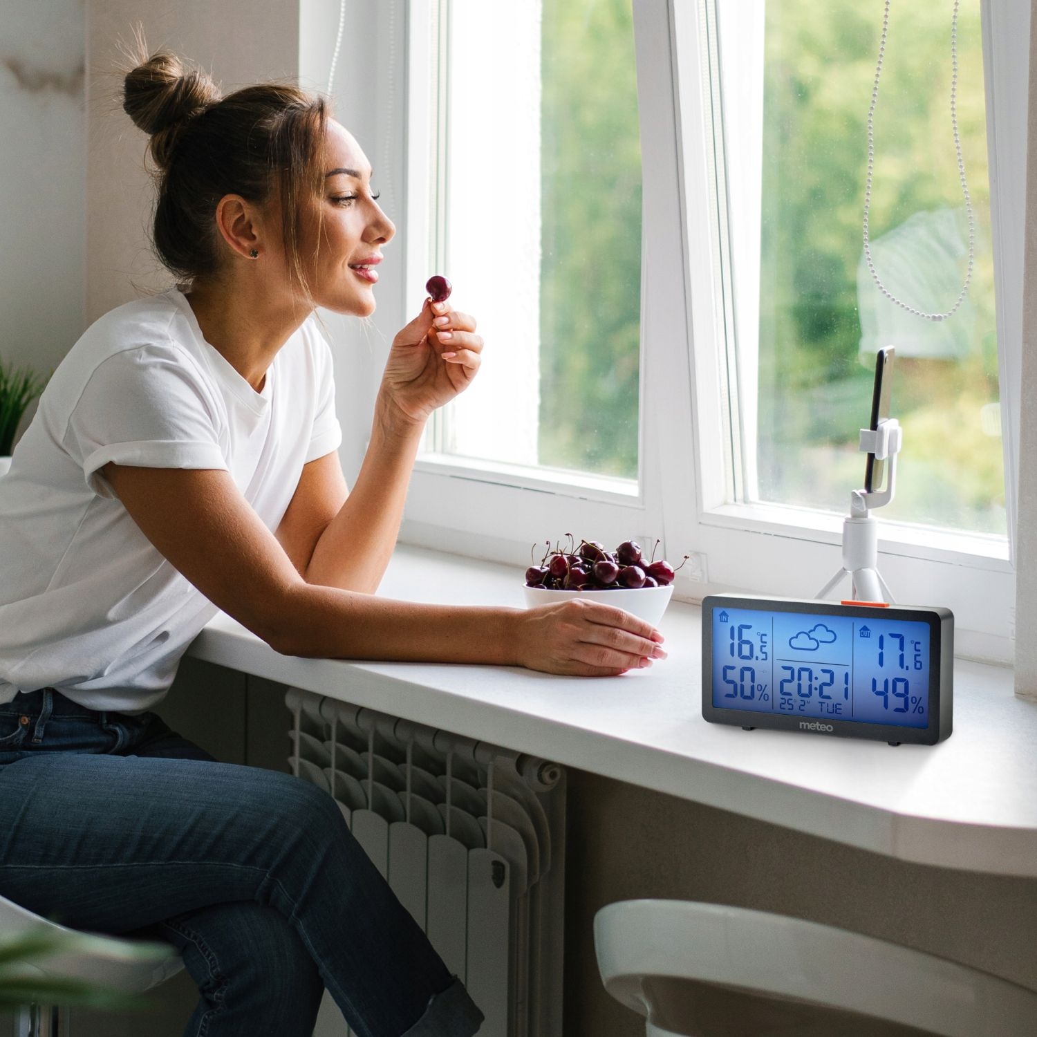 METEO Weerstation SP203 - Nauwkeurige voorspelling en vochtigheidsmeting