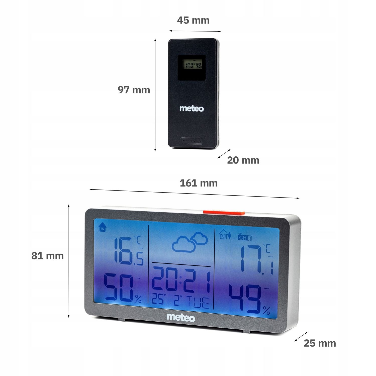 METEO Weerstation SP203 - Nauwkeurige voorspelling en vochtigheidsmeting