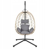 NUFORMA CITY Hangstoel - Luxe Ei-vorm Schommelstoel voor Binnen & Buiten