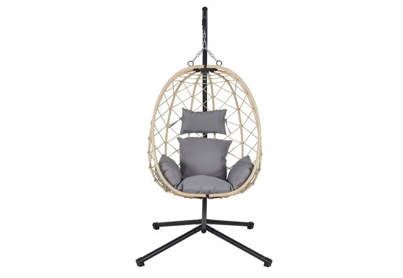 NUFORMA CITY Hangstoel - Luxe Ei-vorm Schommelstoel voor Binnen & Buiten