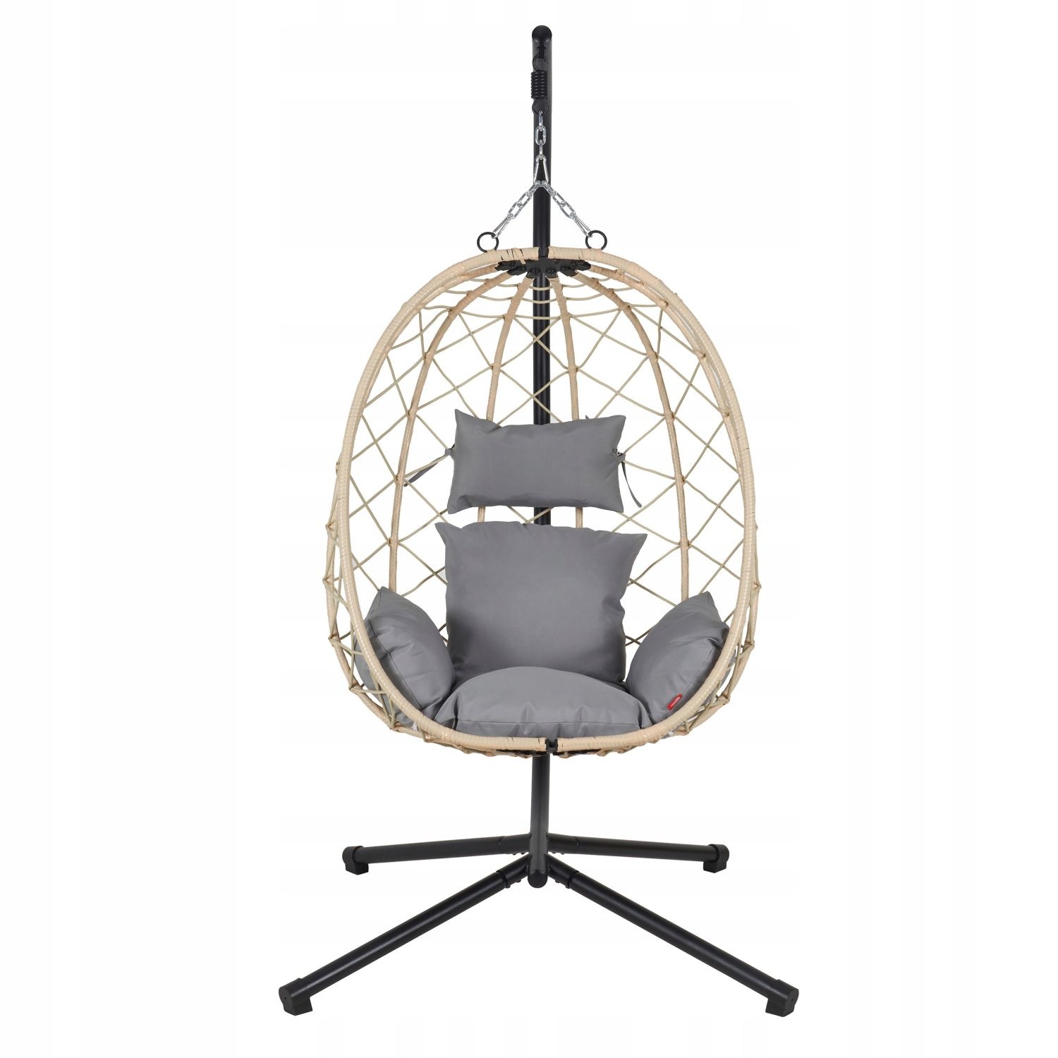 NUFORMA CITY Hangstoel - Luxe Ei-vorm Schommelstoel voor Binnen & Buiten