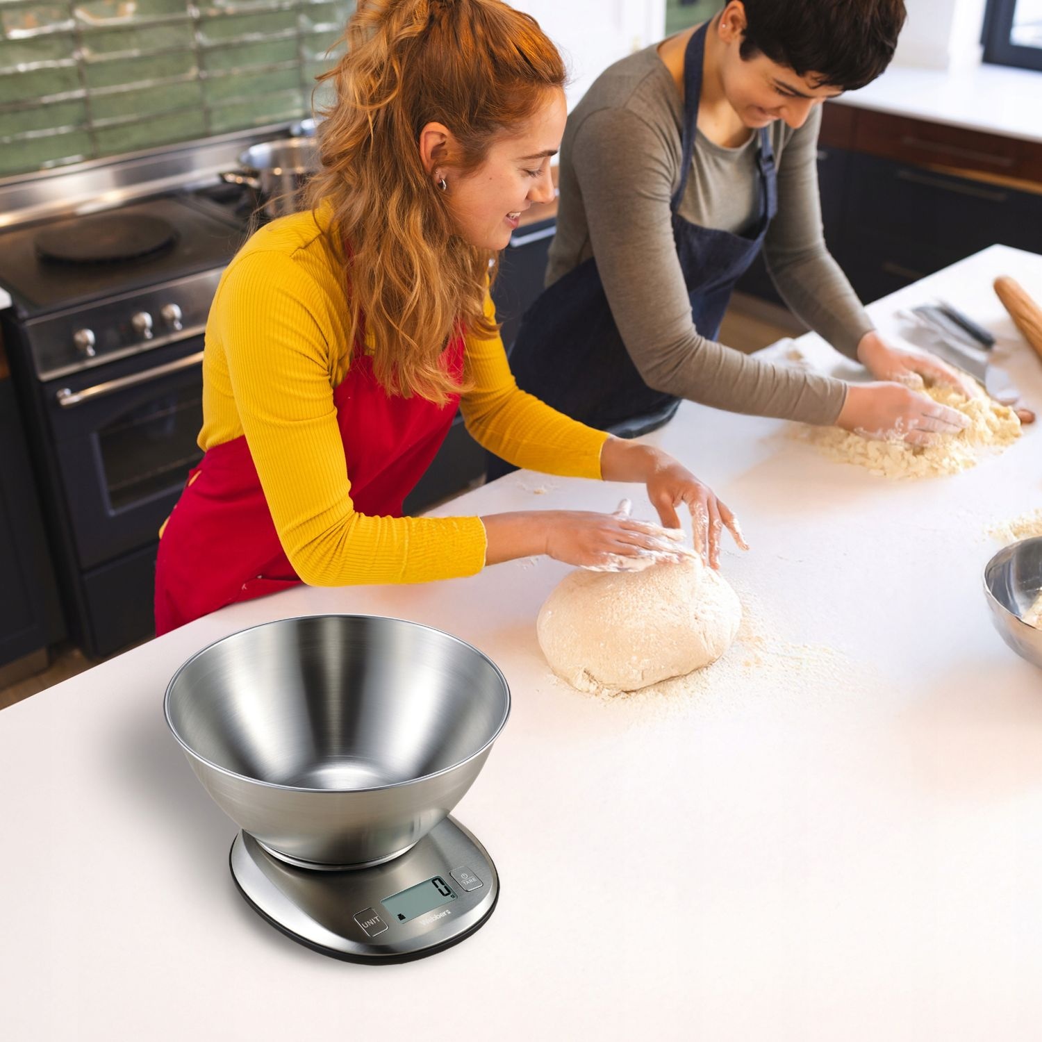 Webber Keukenweegschaal HANDY EK4390 - Precisie met 1,8L Inox Mengkom