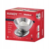 Webber Keukenweegschaal HANDY EK4390 - Precisie met 1,8L Inox Mengkom