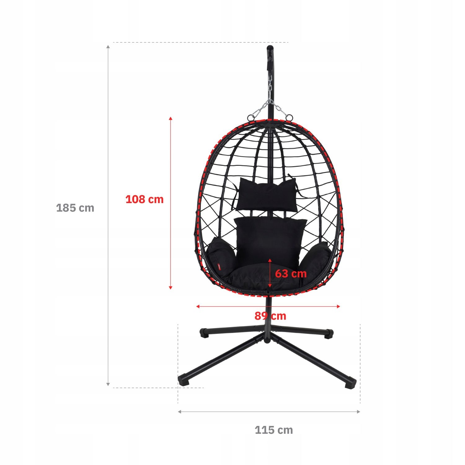 NUFORMA hangstoel cocoon ei 04K - stijlvol comfort voor binnen en buiten