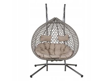 NUFORMA 2-persoons Hangstoel Cocon Ei 04K - Maximaal Draagvermogen 220kg