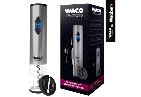 WEBBER Automatische wijnopener OW5 Waco - Opent flessen in 8 seconden