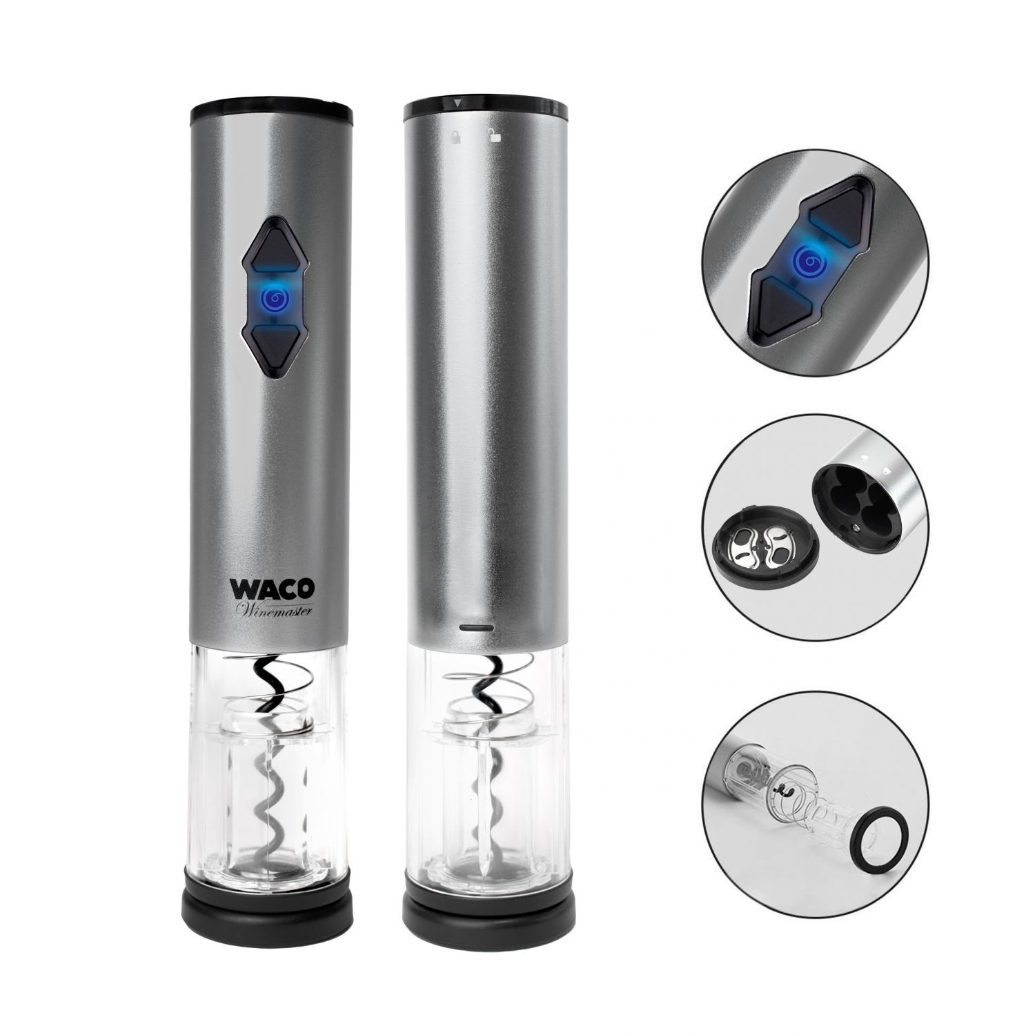 WEBBER Automatische wijnopener OW5 Waco - Opent flessen in 8 seconden