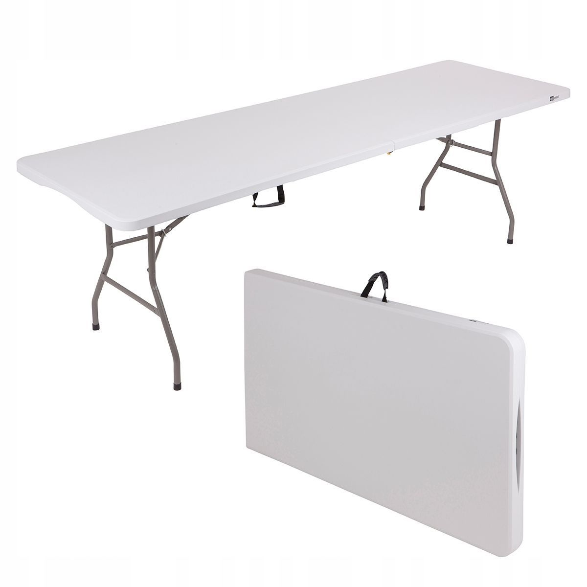 AGD SELECT Cateringtafel 240 cm - Opvouwbaar voor 10 Personen Wit