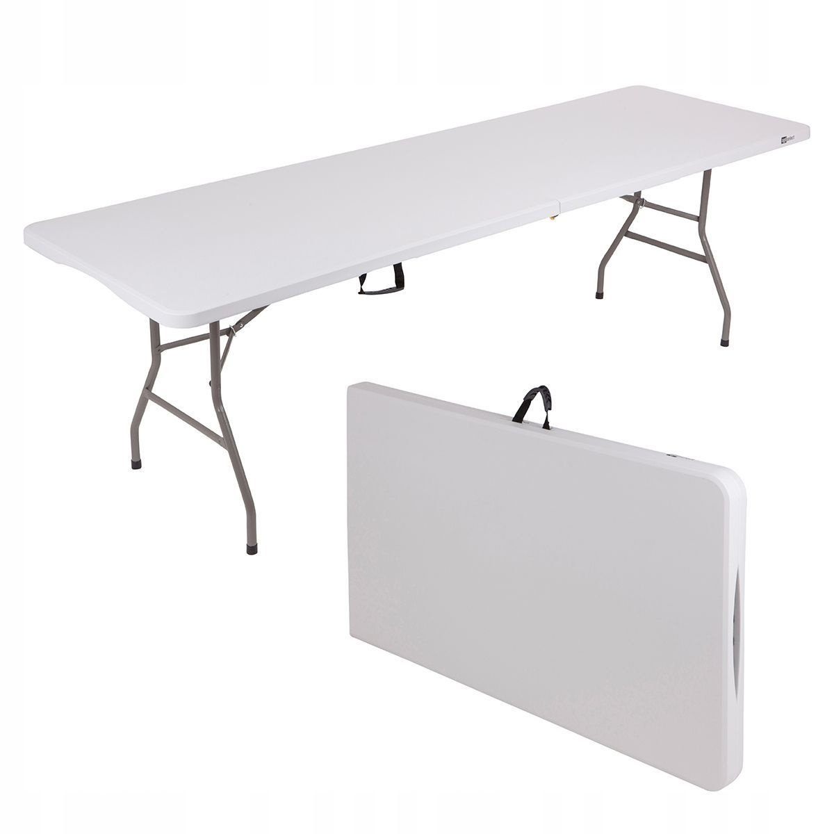 AGD SELECT Cateringtafel 240 cm - Opvouwbaar voor 10 Personen Wit