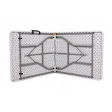 AGD SELECT Cateringtafel 240 cm - Opvouwbaar voor 10 Personen Wit