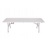 AGD SELECT Cateringtafel 240 cm - Opvouwbaar voor 10 Personen Wit