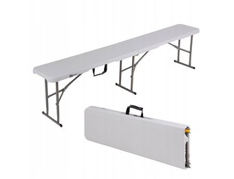 NUFORMA Inklapbare Cateringbank 180 cm - Compact koffer-ontwerp