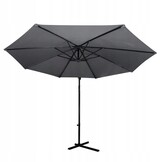 GARDENSELECT SOLA Grote Tuinparasol - Ø 300 cm met Zwengel - Grijs