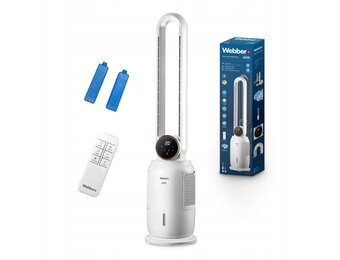 WEBBER Bladloze Ventilator LIVO WB1840B - Veilig koelen en ioniseren