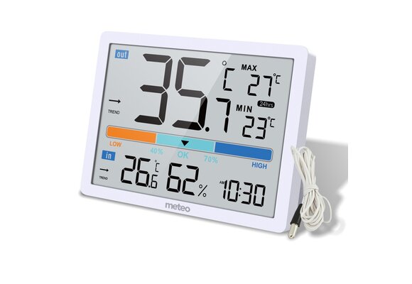 METEO Weerstation SP109 - Compact met binnen- en buitentemperatuur