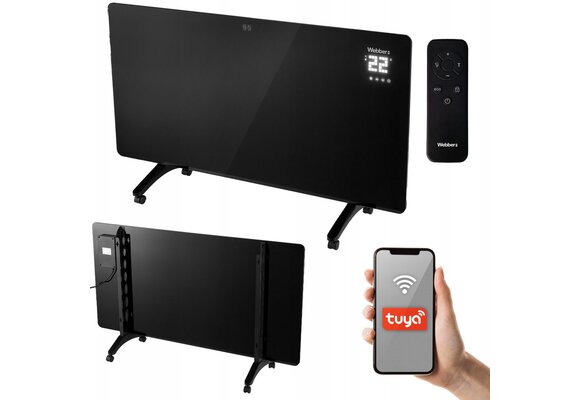 WEBBER Infrarood Paneelverwarming IGH-720 Zwart - Slimme Wi-Fi Bediening