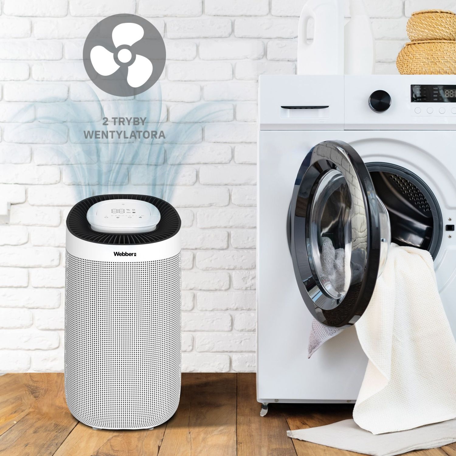 Webber VICH DEC500 Ontvochtiger - 2-in-1 met HEPA11 Luchtreiniging