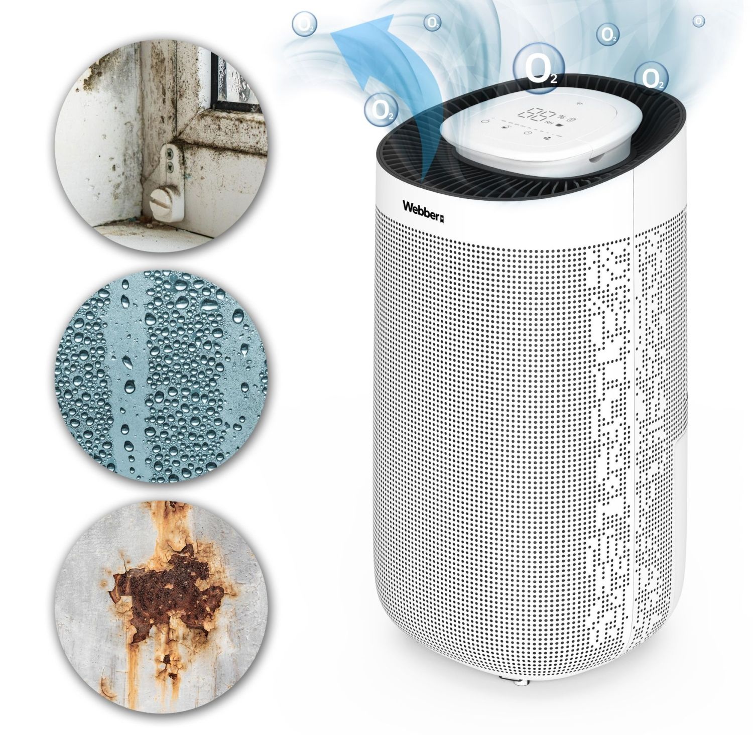 Webber VICH DEC500 Ontvochtiger - 2-in-1 met HEPA11 Luchtreiniging