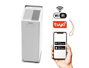 Webber DEC600 GLAND Ontvochtiger - 20L Krachtige Luchtontvochtiger met WiFi