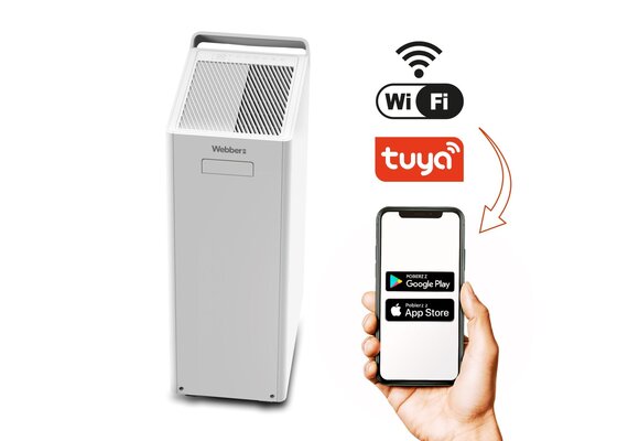 Webber DEC600 GLAND Ontvochtiger - 20L Krachtige Luchtontvochtiger met WiFi