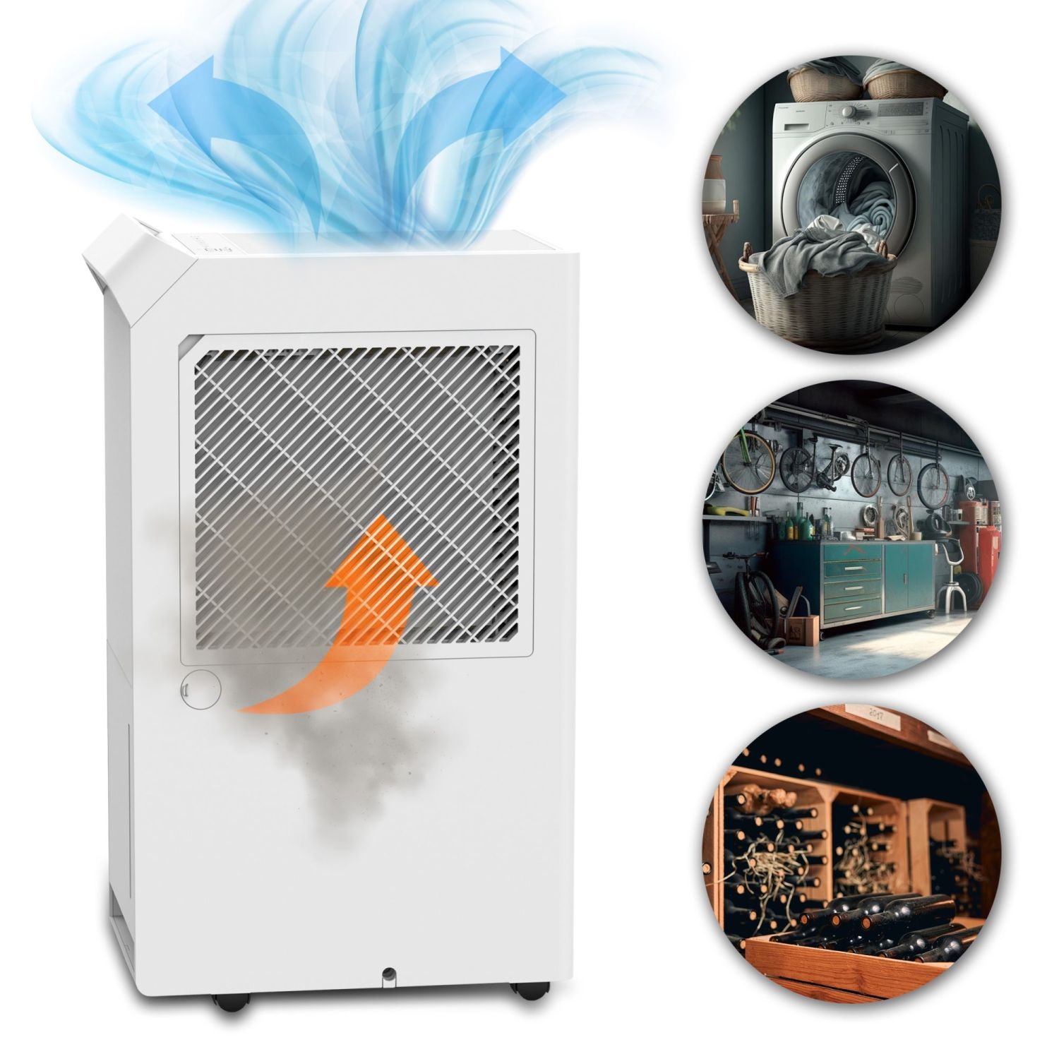 Webber DEC600 GLAND Ontvochtiger - 20L Krachtige Luchtontvochtiger met WiFi