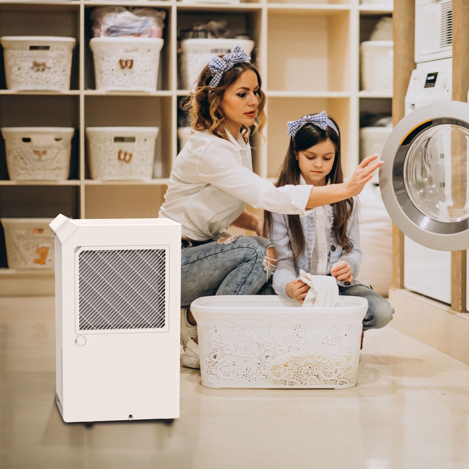 Webber DEC600 GLAND Ontvochtiger - 20L Krachtige Luchtontvochtiger met WiFi