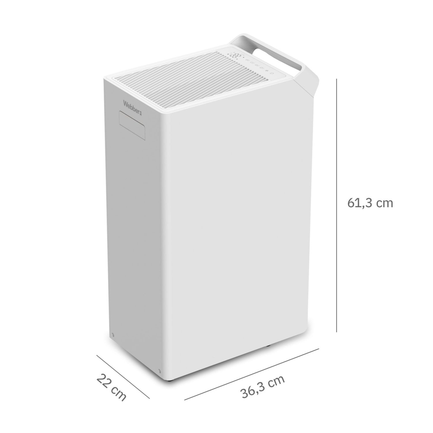 Webber DEC600 GLAND Ontvochtiger - 20L Krachtige Luchtontvochtiger met WiFi