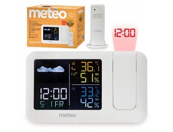 Meteo Weerstation SP208 - Met Tijdprojector en Draadloze Sensor