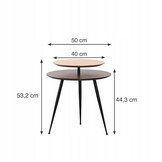 NUFORMA Salontafel met 2 Bladen - Modern Design & Stabiel Hout