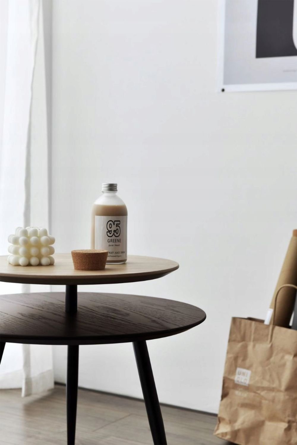 NUFORMA Salontafel met 2 Bladen - Modern Design & Stabiel Hout