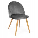 NUFORMA Velvo Stoel - Scandinavisch Design & Hoog Comfort - Grijs