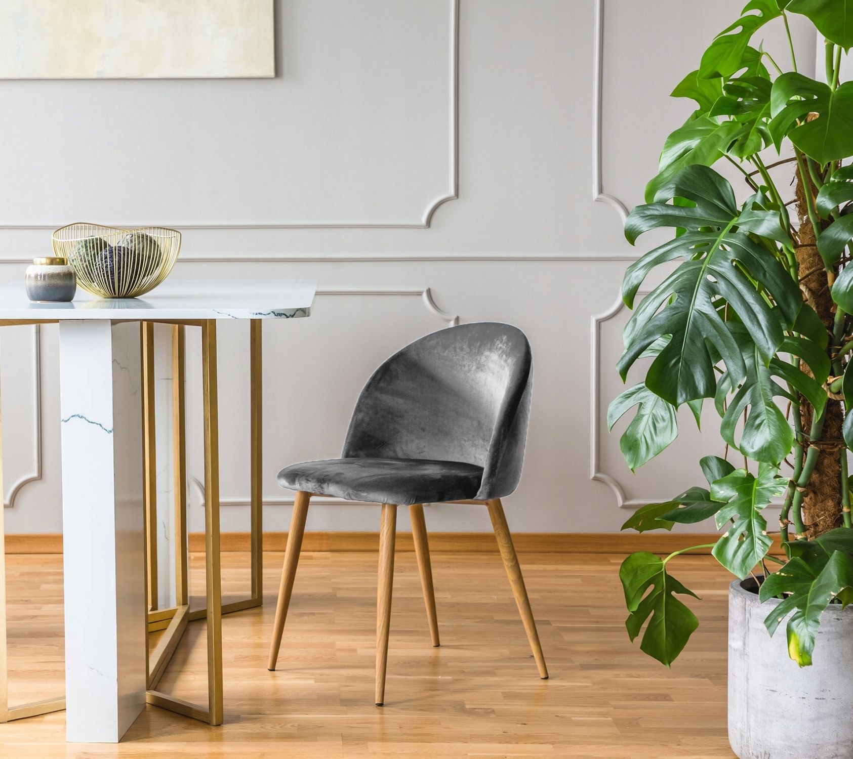 NUFORMA Velvo Stoel - Scandinavisch Design & Hoog Comfort - Grijs