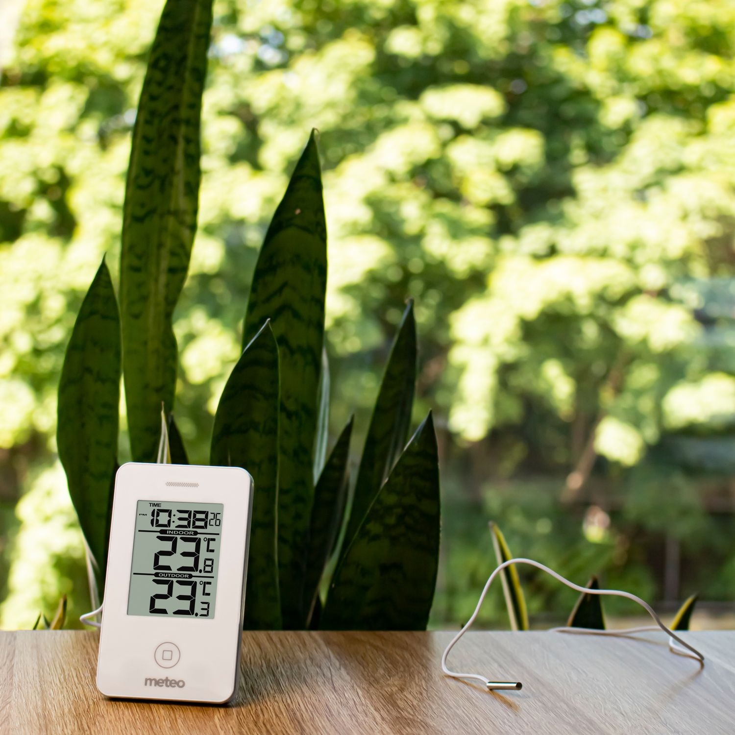 METEO Weerstation SP50 wit - Meet binnen- en buitentemperatuur