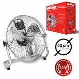 Webber FF400A Vloerventilator - Krachtige 80W Luchtcirculator 40cm