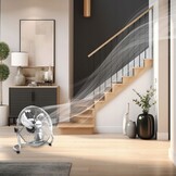 Webber FF400A Vloerventilator - Krachtige 80W Luchtcirculator 40cm