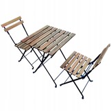 GARDENSELECT Tuinmeubelset - Tafel met 2 Stoelen - Inklapbaar Acaciahout