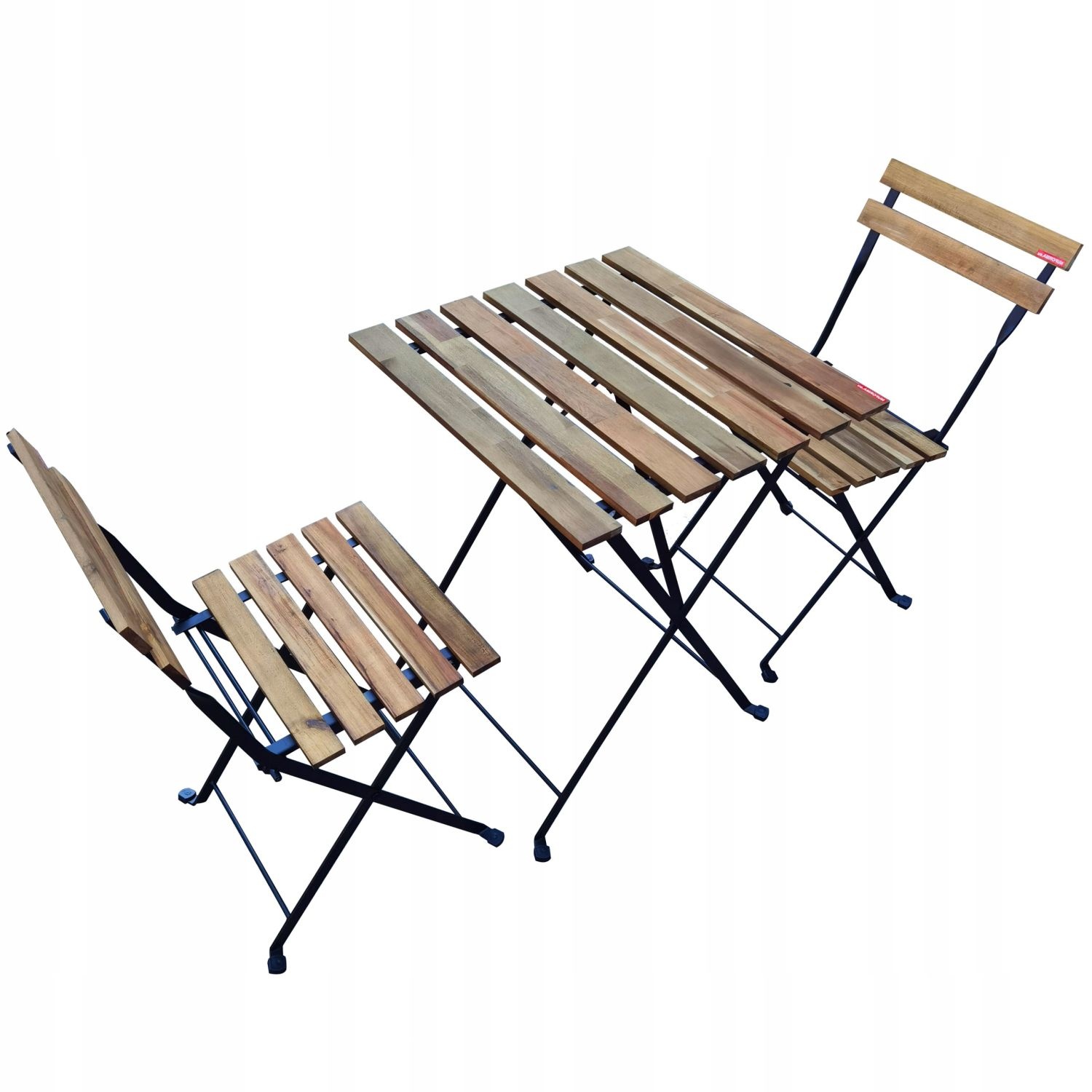 GARDENSELECT Tuinmeubelset - Tafel met 2 Stoelen - Inklapbaar Acaciahout