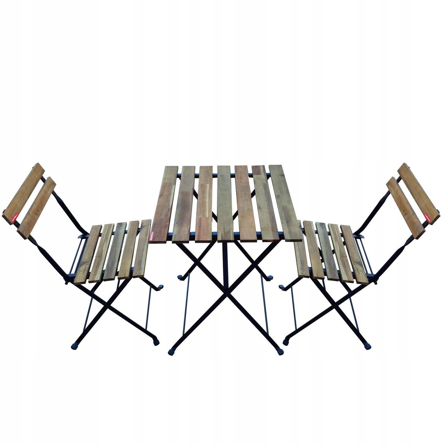 GARDENSELECT Tuinmeubelset - Tafel met 2 Stoelen - Inklapbaar Acaciahout