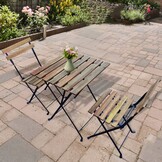GARDENSELECT Tuinmeubelset - Tafel met 2 Stoelen - Inklapbaar Acaciahout