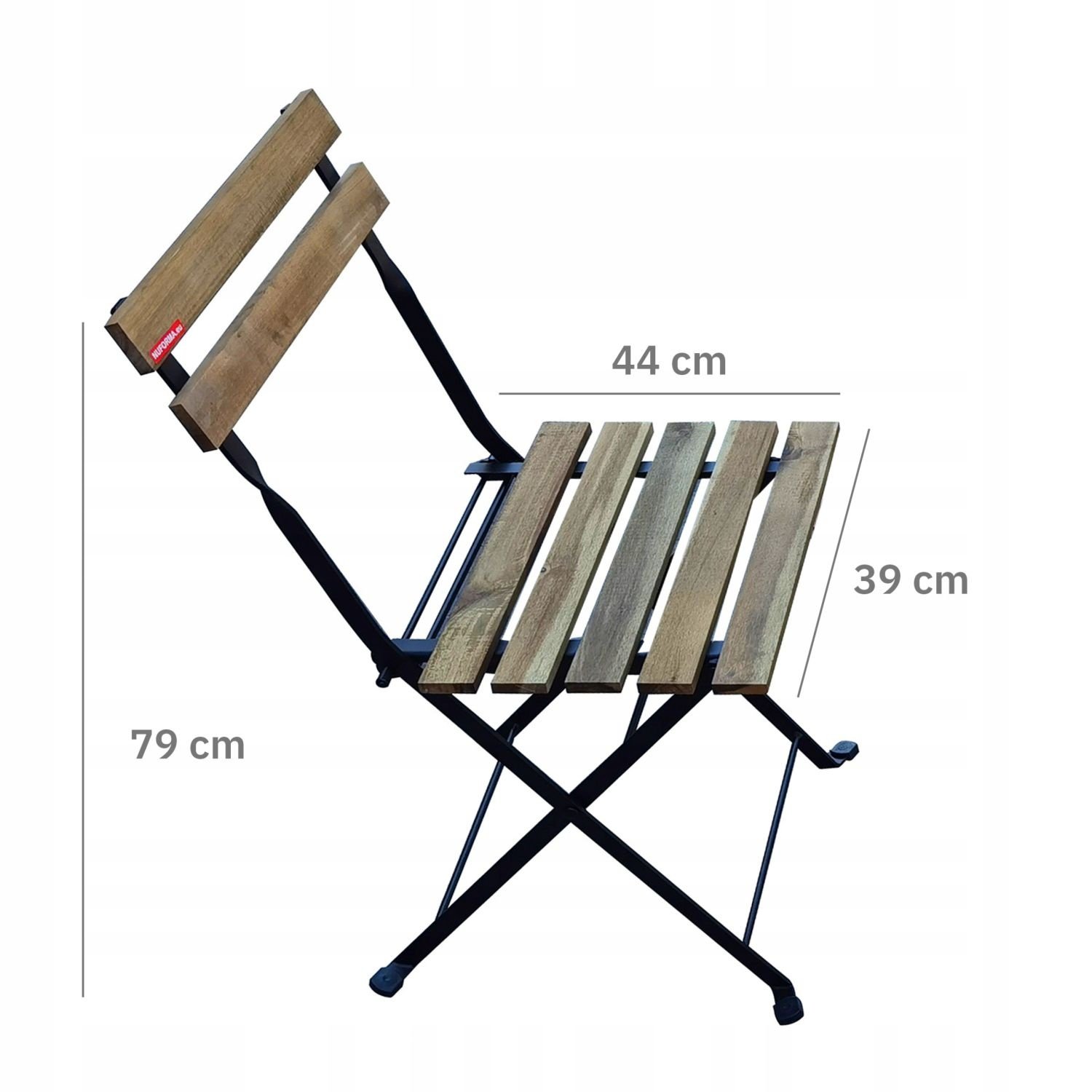 GARDENSELECT Tuinmeubelset - Tafel met 2 Stoelen - Inklapbaar Acaciahout