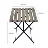 GARDENSELECT Tuinmeubelset - Tafel met 2 Stoelen - Inklapbaar Acaciahout