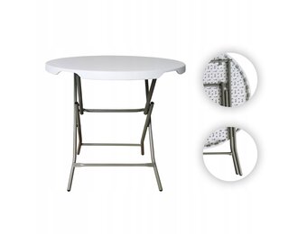 NUFORMA Ronde Inklapbare Cateringtafel 80cm - Compact opvouwbaar